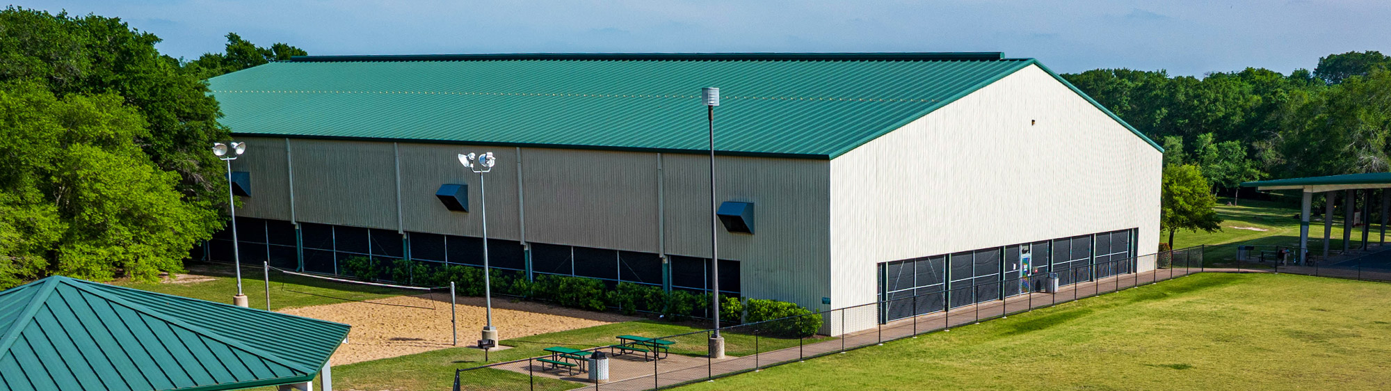 Aerial of Bryan Tennis Center.